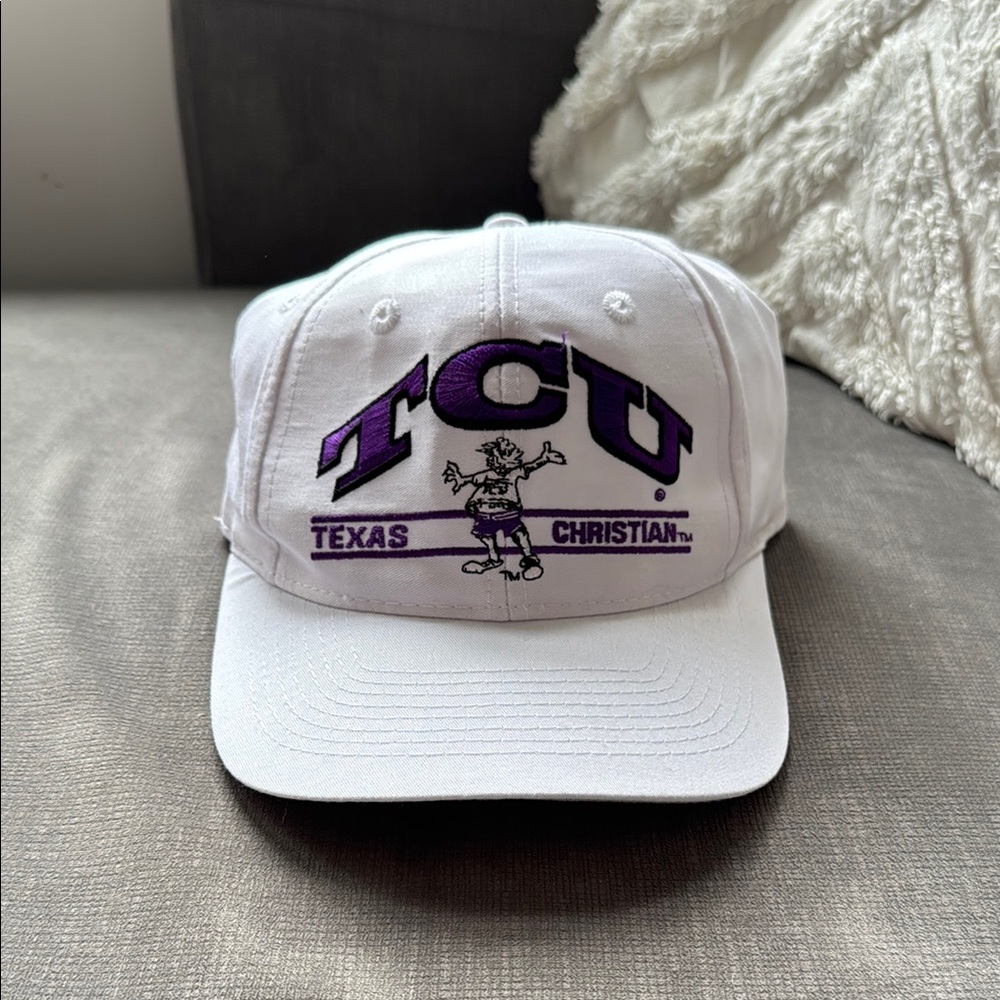 Vintage TCU Texas Christian University Snapback / Logo Athletic / 90s